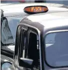  ??  ?? >
Cab and taxi drivers could be required to install CCTV cameras