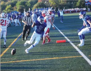  ?? File photo by Ernest A. Brown ?? Running back Isaiah Cole (2) and the Cumberland football team makes the short trip to Max Read Field Friday night to take on Shea. Both teams are 1-1 in Division I-A.