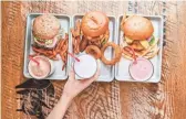  ?? BAREBURGER ?? The Bareburger menu also includes salads, milkshakes and vegan shakes made with non-dairy ingredient­s such as hemp milk.