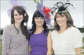  ??  ?? Aoife Coleman from Cushenstow­n with Saoirse Walsh and Celia Walsh from Campile.