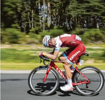  ?? Foto: dpa ?? Alles gegeben, nichts gewonnen: Tony Martin zeigt großen Einsatz bei der Tour, doch bisher fehlen gute Resultate.