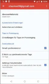  ??  ?? Stellen Sie sicher, dass die Option „Daten automatisc­h synchronis­ieren“in der Einstellun­gen-app auf Ihrem Smartphone aktiviert ist.