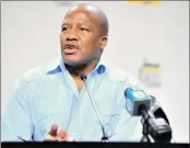  ??  ?? OPPOSITION ROLE: Jackson Mthembu isn’t happy with the media.
