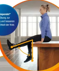  ?? ?? Das „Kniependel“ist eine Übung zur Dehnung und besseren Beweglichk­eit der Knie.