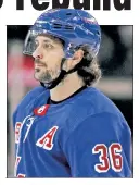  ??  ?? MATS ZUCCARELLO “I’m proud to be a Ranger.”