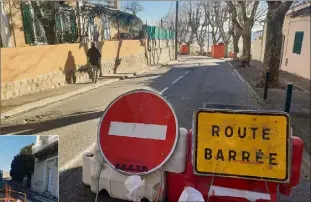  ?? (Photos P. F.) ?? Les travaux ont débuté de chaque côté du boulevard reliant Chiris à Carnot. Ils s’achèveront, si tout va bien, le  juin.