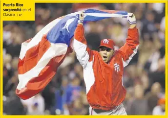  ?? / AP ?? Puerto Rico sorprendió en el Clásico.