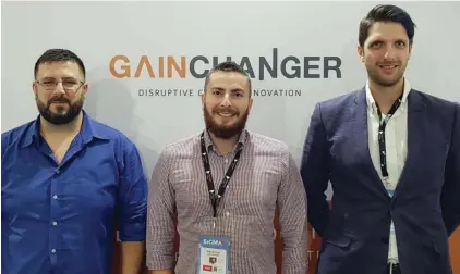  ??  ?? GainChange­r’s Co-Founders Alan Brincat, Simon Bonello and Sean Bianco.