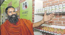  ?? HT/FILE ?? Patanjali Ayurved reported sales of ₹10,561 cr in the year to March 31