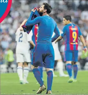  ?? FOTO: PEP MORATA ?? Leo Messi quiere repetir la historia de la temporada pasada en el Bernabéu