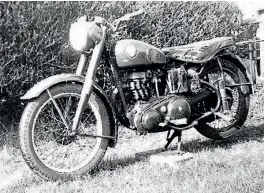  ??  ?? Ray’s first bike, a 1954 C11G