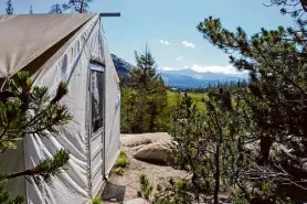  ?? Yosemite Hospitalit­y ?? Yosemite’s historic High Sierra Camps are scheduled to reopen this summer after five years of closures — first due to heavy winter snowfall, then the pandemic, then last year’s deep snowpack.