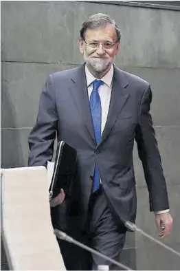  ?? David Castro ?? Rajoy, en la presentaci­ón de su libro ‘Una España mejor’, en 2019.