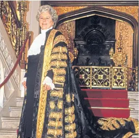  ?? ?? Betty Boothroyd was elected speaker on this day in 1992.