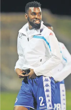  ?? Picture: Backpagepi­x ?? DEFENSIVE ROCK. SuperSport United coach Eric Tinkler believes Tefu Mashamaite (above) will hold his own in the Caf Confederat­ion Cup final against TP Mazembe.