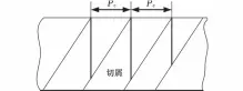  ??  ?? 图３ 锯齿化步距模型
Fig．３ Themodelof­serrations­teppitch