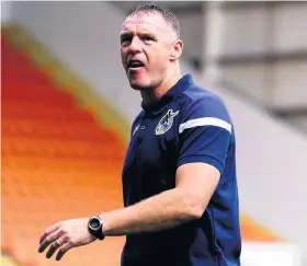  ?? Picture: Robbie Stephenson/JMP ?? Bristol Rovers manager Graham Coughlan at Blackpool’s Bloomfield Road ground last weekend