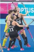  ?? Picture: AAP IMAGE ?? New Zealand celebrate their Commonweal­th Games win.