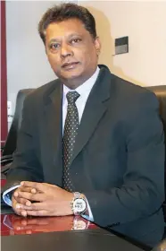  ??  ?? HFC Bank chief executive officer and Associatio­n of Banks in Fiji (ABIF) chairman, Rakesh Ram
