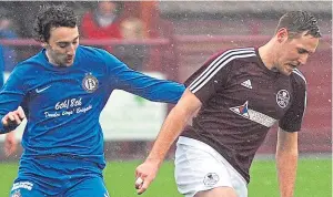  ??  ?? Kelty midfielder Stephen Husband, right, hopes to be celebratin­g today.