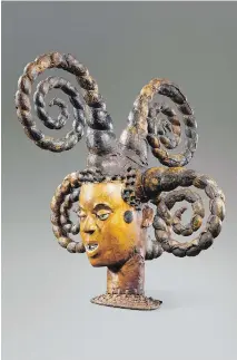  ?? MONTREAL, LUNE ROUGE COLLECTION ?? Ejagham artist, Nigeria or Cameroon: female dance headdress, 20th century.