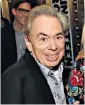  ??  ?? Andrew Lloyd Webber has an autobiogra­phy out next year