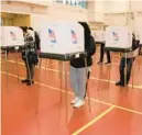  ?? BRIAN WITTE/AP ?? Maryland voters cast their ballots on Nov. 3, 2020, at the Pip Moyer Recreation Center in Annapolis.