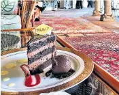  ??  ?? President Donald Trump told an interviewe­r on Fox News that he was eating this “beautiful” chocolate cake with Chinese president Xi Jinping when he told him about the US strike on Syria