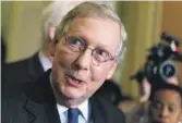  ?? J. SCOTT APPLEWHITE, AP ?? Senate Minority Leader Mitch McConnell, R-Ky., accuses liberals of bugging his office “in Nixonian fashion.”