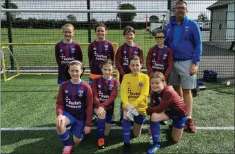  ??  ?? The EMU Rebels Under-11s who played Walshestow­n in the Louth School Girls League last week.