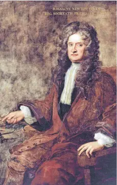  ?? FOTO: DPA ?? Der britische Physiker Isaac Newton gilt als Entdecker der Gravitatio­nskraft.