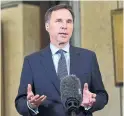  ?? JUSTIN TANG THE CANADIAN PRESS ?? Federal Finance Minister Bill Morneau said Wednesday that he would have more to say “in the next short while” regarding changes to the wage subsidy so it can better meet its aims. The sooner the better.