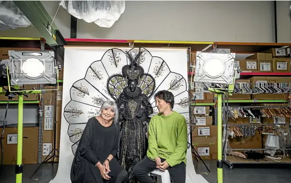  ?? BRADEN FASTIER/STUFF ?? Dame Suzie Moncrieff and the new owner of World Of WearableAr­t, Hideaki Fukutake, at the WOW facility in Nelson this week. Moncrieff says it is the right time to bring in new guardians who will continue to grow the fashion-meets-art spectacle.