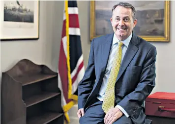  ??  ?? Liam Fox says it fills him with irritation when he hears people say ‘those who voted for Brexit didn’t know what they were voting for’