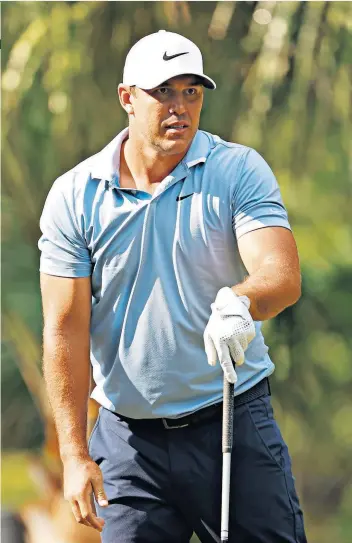  ??  ?? Absent: Brooks Koepka will not play in Hartford after his caddie tested positive for Covid-19