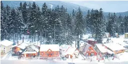  ??  ?? SLOPE OFF: Forget the Alps, skiing in Borovets in Bulgaria is better value