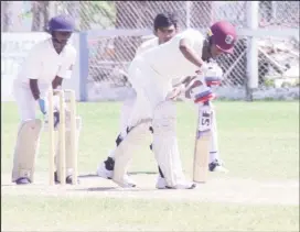  ??  ?? Rampetab Ramnauth stroked a fine half-century for Port Mourant (Romario Samaroo photo)