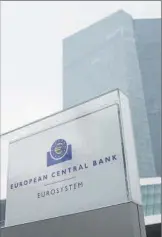  ?? BLOOMBERG ?? Sede del Banco Central Europeo.