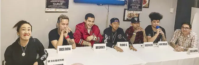  ??  ?? …and during the presscon for their Kami ang EXB concert (set for July 14 at Ynares Sports Arena in Pasig City) with director GB Sampedro (rightmost).