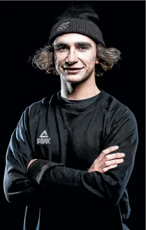  ??  ?? New Zealand slopestyle medal hopeful Finn Bilous.