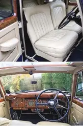  ?? ?? From top: leather was restored by Leathercar­e; interior is in fine condition but retains the imperfecti­ons of age