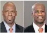  ?? COURTESY OF UAA ?? UF defensive assistant coaches Ron English, left, and Torrian Gray, right, were fired after the Gators’ disappoint­ing 2020 season.