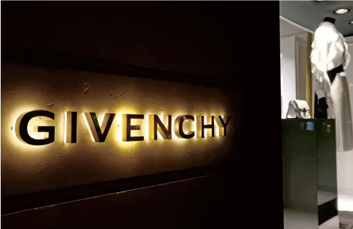  ??  ?? The outside view of a fashion house Givenchy’s shop in Paris, France. The French label on Monday appointed American streetwear designer Matthew M. Williams as the new head. — AFP