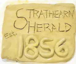  ??  ?? Taking part A Strathearn Herald tile was one of many created at the weekend