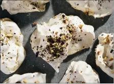  ?? COURTESY OF MILK STREET ?? Meringue Cookies with Salted Peanuts and Chocolate