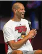  ?? ALLEN EYESTONE / THE PALM BEACH POST ?? Shane Battier is the Heat’s vice president of basketball developmen­t and analytics.