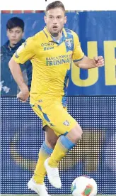  ??  ?? Federico Dionisi, 32 anni, attaccante del Frosinone