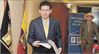  ?? RENÉ FRAGA / EXPRESO ?? Despedida. Luego de una década al frente de la Procuradur­ía, Diego García, en enero pasado renunció al cargo.