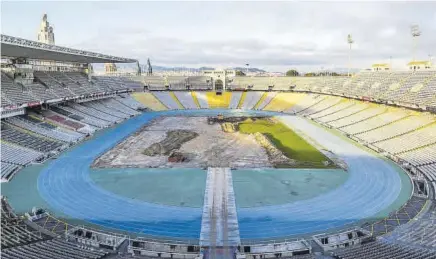  ?? // FCB ?? Montjuïc está `patas arriba' dentro de la adecuación del estadio para que esté listo para el Barça la próxima temporada