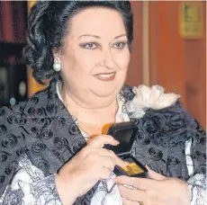  ??  ?? Monserrat Caballé murió el sábado.